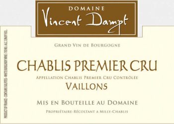 2017 Vincent Dampt Chablis 1er Cru Vaillons